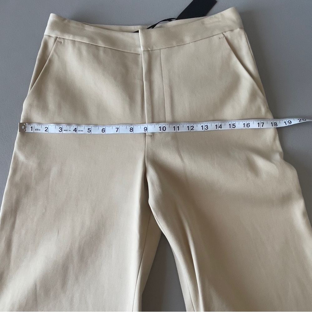 Jenni Kayne 4 Khaki High Waist Wide Leg Trouser Pant NWT Neutral Minimal - Picture 11 of 15